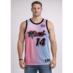 NBA NikeTyler Herro #14 Magic City Colors Jersey Medium 44 NWT Stiched Lettering